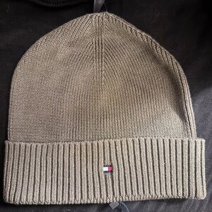 Tommy Hilfiger Olive Green Knit Beanie
